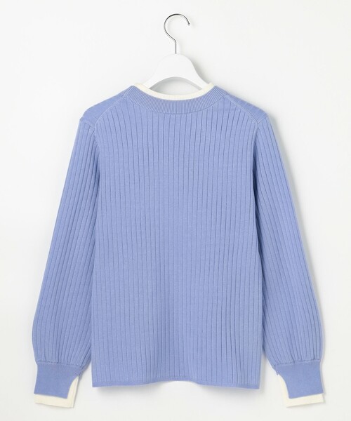 ANY SIS(エニィスィス)の「【WEB・一部店舗限定】ダブルカラー ニット(ニット/セーター・レディース・オレンジ系/ベージュ系/スカイブルー系/ホワイト系/ネイビー系/ライトイエロー系・X-LARGE)」の8枚目の写真