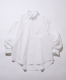 【MAISON CLUB】Broad L/S Oversized Regular Collar Shirt　/　Plain Stripe Plaid graphpaper pattern Shirt アナグラム刺繍ロングスリーブシャツ