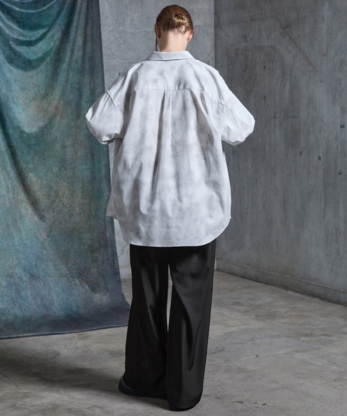 SERACE（セラス）の「【SERACE】One tuck drape wide straight slacks / 1タックドレープワイドストレートスラックス（スラックス・メンズ・ライトグレー/ブラック/チャコールグレー・L/M/S）」の21枚目の写真