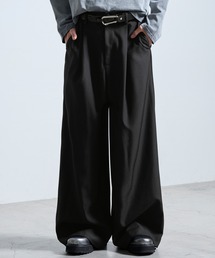 SERACE（セラス）の「【SERACE】One tuck drape wide straight slacks / 1タックドレープワイドストレートスラックス（スラックス）」