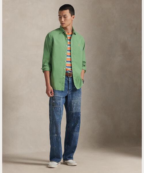 POLO RALPH LAUREN(ポロ ラルフ ローレン)の「クラシック フィット ガーメントダイド オックスフォード シャツ(シャツ/ブラウス・メンズ・グリーン・S/M/L/XL/XS/XXL)」の7枚目の写真