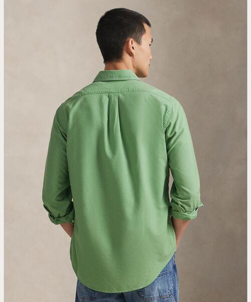 POLO RALPH LAUREN(ポロ ラルフ ローレン)の「クラシック フィット ガーメントダイド オックスフォード シャツ(シャツ/ブラウス・メンズ・グリーン・S/M/L/XL/XS/XXL)」の6枚目の写真