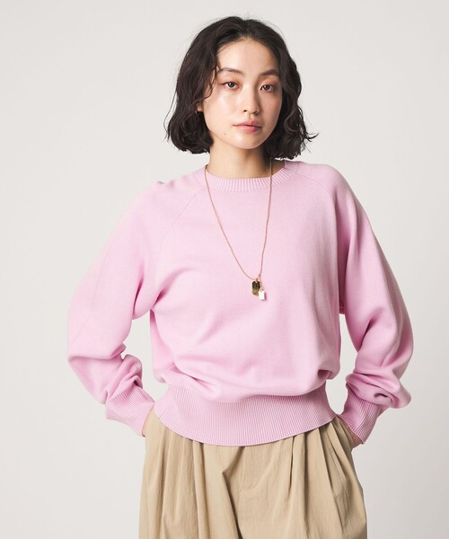 CITEN（シテン）の「＜CITEN＞CITENロゴニット（ニット/セーター・レディース・ブラック/ベージュ/ピンク・FREE）」の3枚目の写真