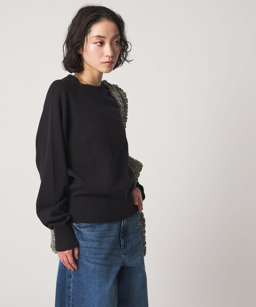 CITEN（シテン）の「＜CITEN＞CITENロゴニット（ニット/セーター・レディース・ブラック/ベージュ/ピンク・FREE）」の2枚目の写真