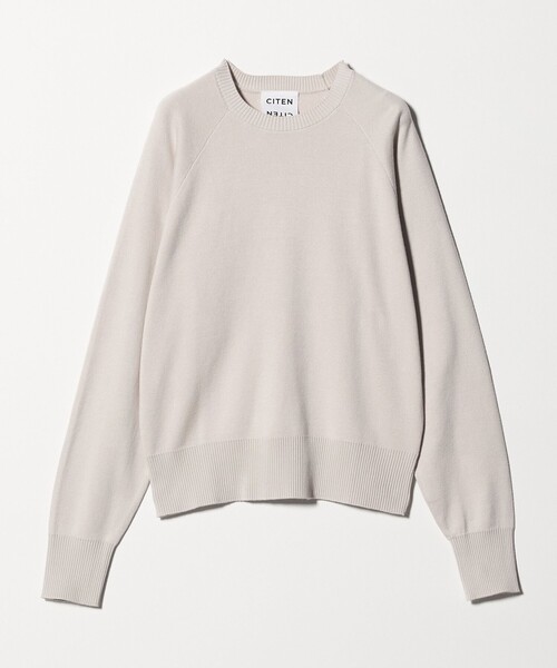 CITEN（シテン）の「＜CITEN＞CITENロゴニット（ニット/セーター・レディース・ブラック/ベージュ/ピンク・FREE）」の5枚目の写真