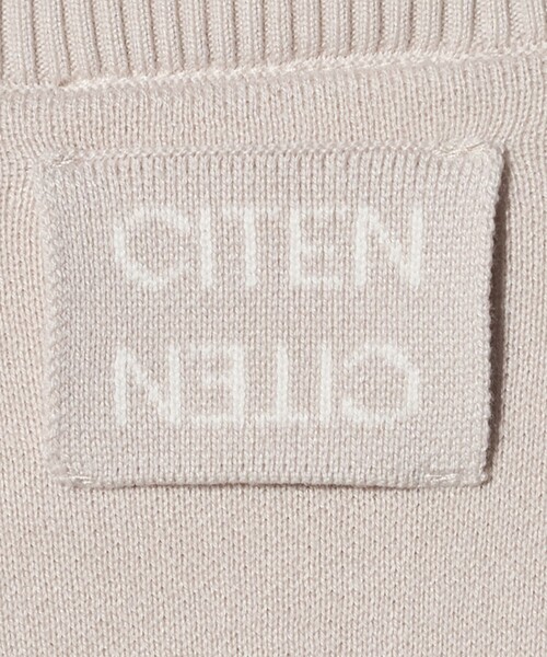 CITEN（シテン）の「＜CITEN＞CITENロゴニット（ニット/セーター・レディース・ブラック/ベージュ/ピンク・FREE）」の9枚目の写真