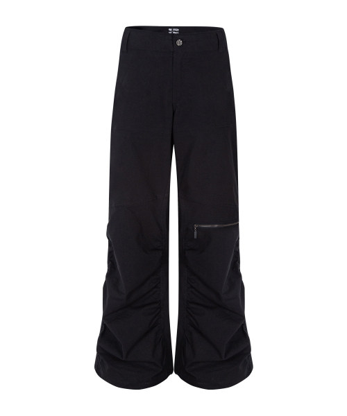 PLEASENOFOLLOW（プリーズノーフォロー）の「Ava Parachute Wide Pants (Black)（その他パンツ・レディース・その他・SMALL/MEDIUM）」の3枚目の写真