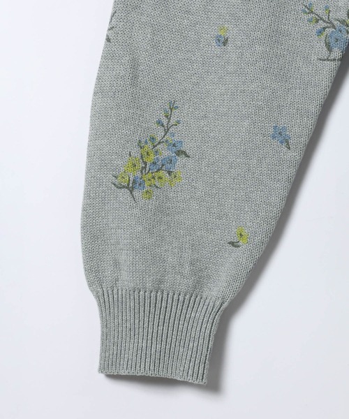 JEANASIS（ジーナシス）の「コットンフラワープリントプルオーバー/650165（ニット/セーター・レディース・ホワイト系その他/ブラック系その他/グレー系その他・FREE）」の11枚目の写真