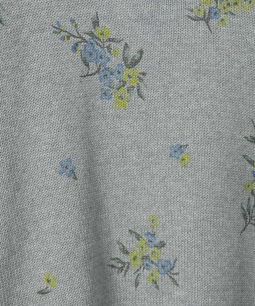 JEANASIS（ジーナシス）の「コットンフラワープリントプルオーバー/650165（ニット/セーター・レディース・ホワイト系その他/ブラック系その他/グレー系その他・FREE）」の14枚目の写真