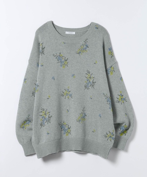 JEANASIS（ジーナシス）の「コットンフラワープリントプルオーバー/650165（ニット/セーター・レディース・ホワイト系その他/ブラック系その他/グレー系その他・FREE）」の19枚目の写真