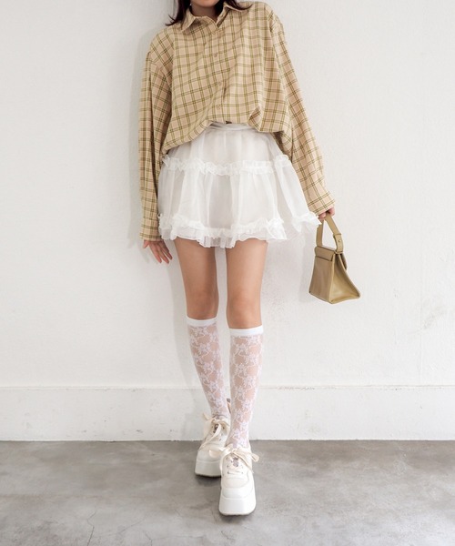 byあしながおじさん（バイアシナガオジサン）の「防滑｜厚底レースアップマニッシュ　8990039（その他シューズ・レディース・アイボリー/ブラック・LL/L/M/S）」の20枚目の写真