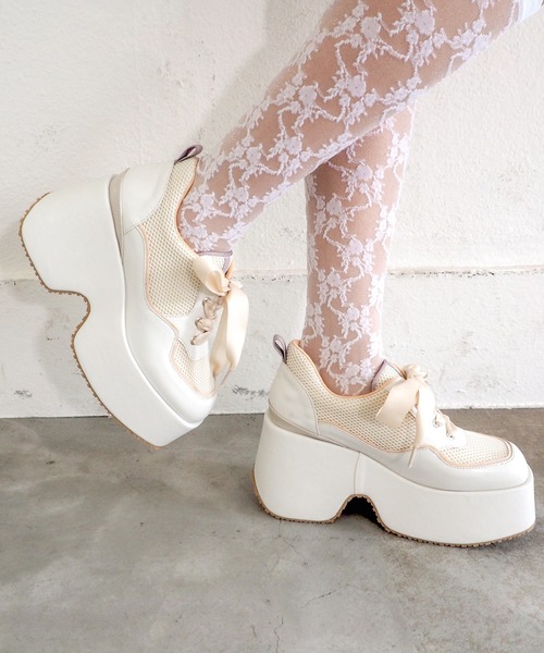 byあしながおじさん（バイアシナガオジサン）の「防滑｜厚底レースアップマニッシュ　8990039（その他シューズ・レディース・アイボリー/ブラック・LL/L/M/S）」の17枚目の写真