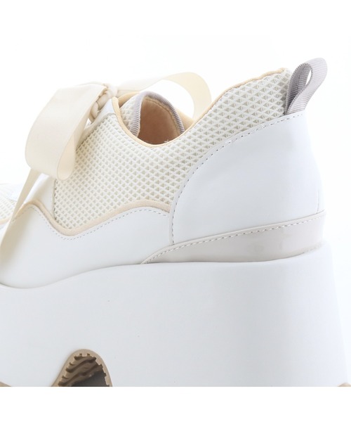 byあしながおじさん（バイアシナガオジサン）の「防滑｜厚底レースアップマニッシュ　8990039（その他シューズ・レディース・アイボリー/ブラック・LL/L/M/S）」の11枚目の写真