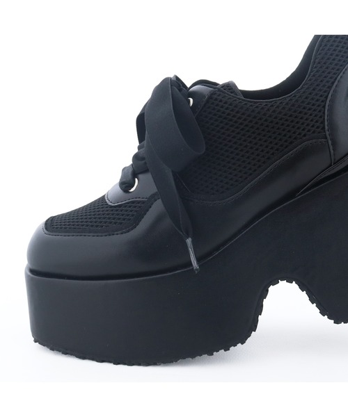 byあしながおじさん（バイアシナガオジサン）の「防滑｜厚底レースアップマニッシュ　8990039（その他シューズ・レディース・アイボリー/ブラック・LL/L/M/S）」の14枚目の写真