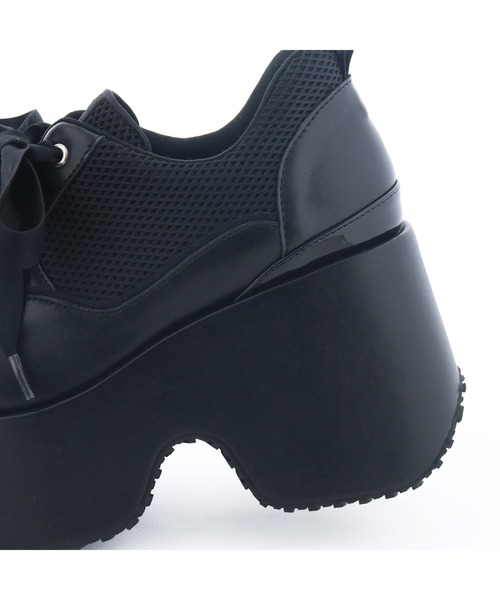 byあしながおじさん（バイアシナガオジサン）の「防滑｜厚底レースアップマニッシュ　8990039（その他シューズ・レディース・アイボリー/ブラック・LL/L/M/S）」の15枚目の写真