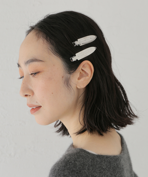 IENA（イエナ）の「HEYEP/ヘイップ Flat Hair Clips-2 Piece Set ヘアクリップ HP08824（バレッタ/ヘアクリップ・レディース・シルバー・FREE）」の9枚目の写真