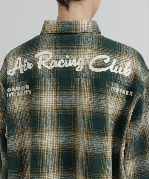 AVIREX（アヴィレックス）の「OMBRE CHECK SHIRT（シャツ/ブラウス・レディース・バーガンディー/グリーン/チャコールグレー・F）」の18枚目の写真
