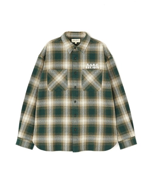 AVIREX（アヴィレックス）の「OMBRE CHECK SHIRT（シャツ/ブラウス・レディース・バーガンディー/グリーン/チャコールグレー・F）」の20枚目の写真