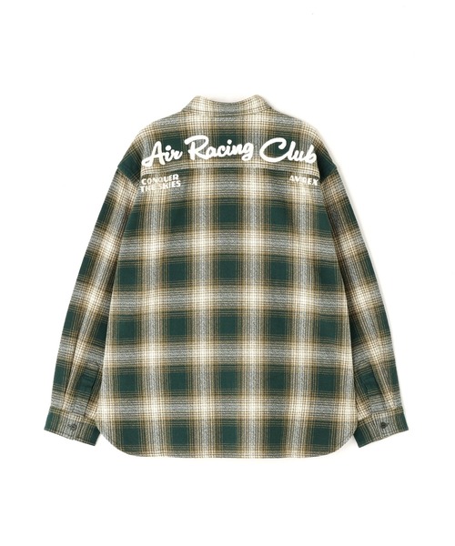 AVIREX（アヴィレックス）の「OMBRE CHECK SHIRT（シャツ/ブラウス・レディース・バーガンディー/グリーン/チャコールグレー・F）」の21枚目の写真
