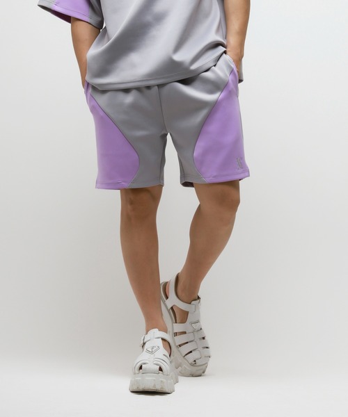 VANQUISH（ヴァンキッシュ）の「VANQUISH / ヴァンキッシュ スポーティー トラックショーツ Ver.2（その他パンツ・メンズ・グレー/ホワイト・L/M）」の2枚目の写真