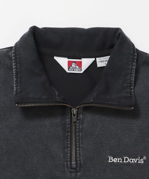 BEN DAVIS(ベンデイビス)の「【BEN DAVIS(ベンデイビス)】VNTG 1/4 TOP / ハーフジップ 半袖 加工 ワンポイント 刺繍 シンプル(Tシャツ/カットソー・メンズ・ピンク系その他2/カーキ/ブラック・X-LARGE/LARGE/MEDIUM)」の11枚目の写真