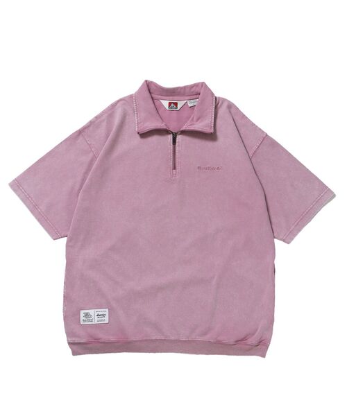 BEN DAVIS(ベンデイビス)の「【BEN DAVIS(ベンデイビス)】VNTG 1/4 TOP / ハーフジップ 半袖 加工 ワンポイント 刺繍 シンプル(Tシャツ/カットソー・メンズ・ピンク系その他2/カーキ/ブラック・X-LARGE/LARGE/MEDIUM)」の15枚目の写真