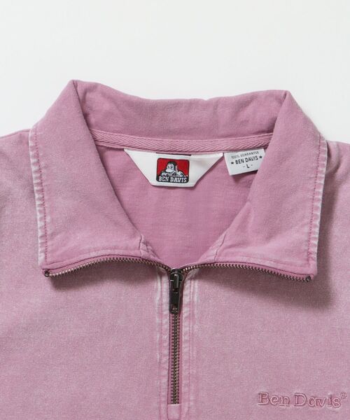 BEN DAVIS(ベンデイビス)の「【BEN DAVIS(ベンデイビス)】VNTG 1/4 TOP / ハーフジップ 半袖 加工 ワンポイント 刺繍 シンプル(Tシャツ/カットソー・メンズ・ピンク系その他2/カーキ/ブラック・X-LARGE/LARGE/MEDIUM)」の17枚目の写真