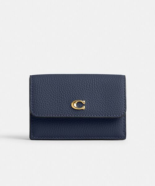COACH（コーチ）の「ミニ トライフォールド ウォレット（財布・レディース・ブルー系その他・ONE）」の2枚目の写真