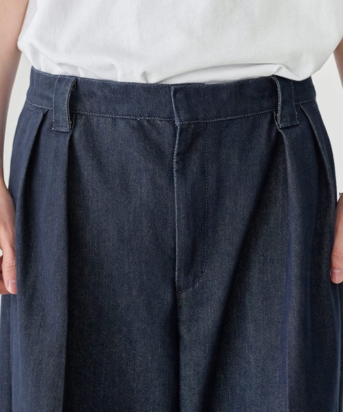 ETELIO(エテリオ)の「WASH-FAST 2タックセンタープレスデニムスラックス(デニムパンツ・メンズ・ブラック/ネイビー/ブラウン・S/M/L/XL)」の22枚目の写真