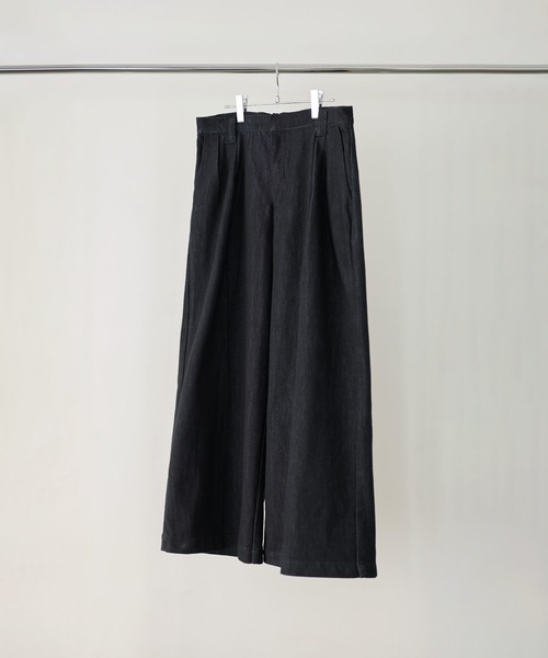 ETELIO(エテリオ)の「WASH-FAST 2タックセンタープレスデニムスラックス(デニムパンツ・メンズ・ブラック/ネイビー/ブラウン・S/M/L/XL)」の16枚目の写真