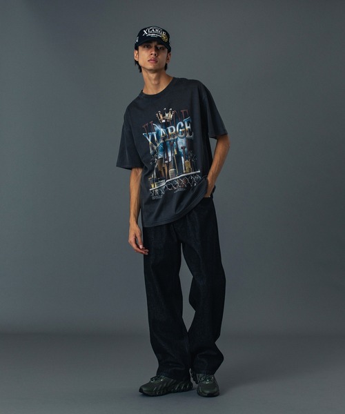 XLARGE（エクストララージ）の「STAR LOGO DENIM PANTS（デニムパンツ・メンズ・インディゴブルー/ブラック・30inch/32inch/34inch/36inch）」の3枚目の写真