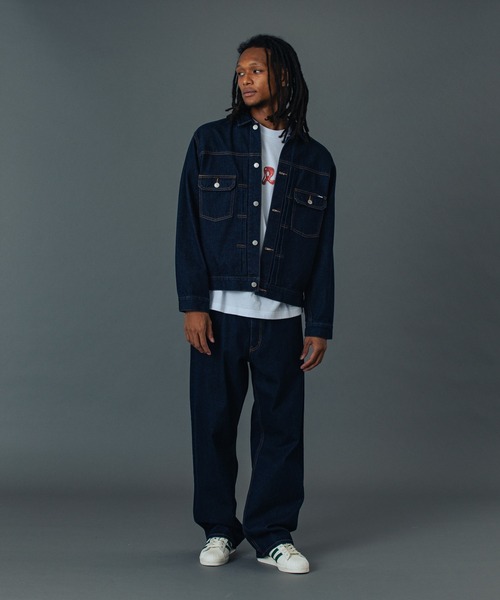 XLARGE（エクストララージ）の「STAR LOGO DENIM PANTS（デニムパンツ・メンズ・インディゴブルー/ブラック・30inch/32inch/34inch/36inch）」の7枚目の写真
