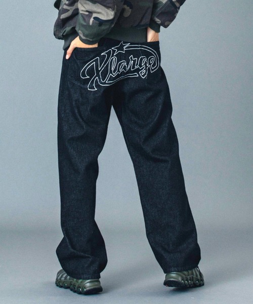 XLARGE(エクストララージ)の「STAR LOGO DENIM PANTS(デニムパンツ・メンズ・インディゴブルー/ブラック・30inch/32inch/34inch/36inch)」の21枚目の写真