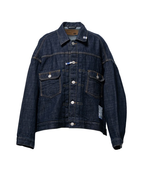 In・stru(men-tal).(インストルメンタル)の「One Washed Selvage Denim Jacket(ブルゾン・メンズ・インディゴブルー/ブラック・44/46/48)」の2枚目の写真