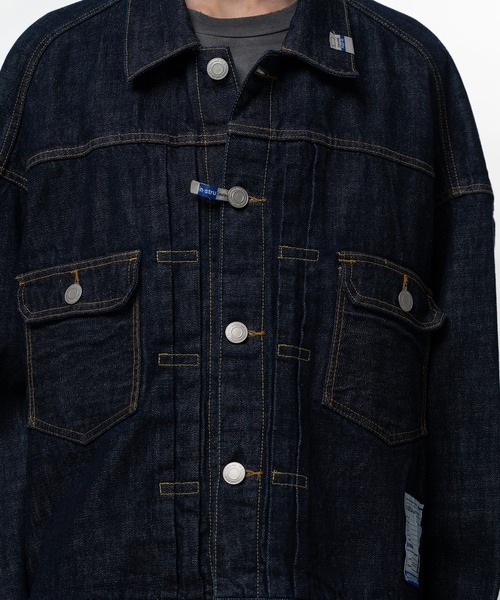 In・stru(men-tal).(インストルメンタル)の「One Washed Selvage Denim Jacket(ブルゾン・メンズ・インディゴブルー/ブラック・44/46/48)」の11枚目の写真