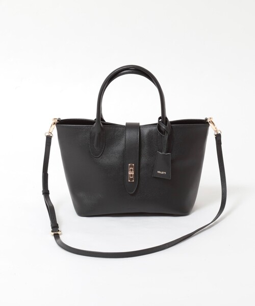 NOLLEY’S(ノーリーズ)の「HINERIフラップトートバッグ(トートバッグ・レディース・ブラック/ライトベージュ・FREE)」の13枚目の写真