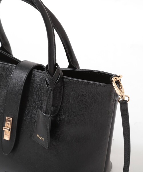 NOLLEY’S(ノーリーズ)の「HINERIフラップトートバッグ(トートバッグ・レディース・ブラック/ライトベージュ・FREE)」の15枚目の写真