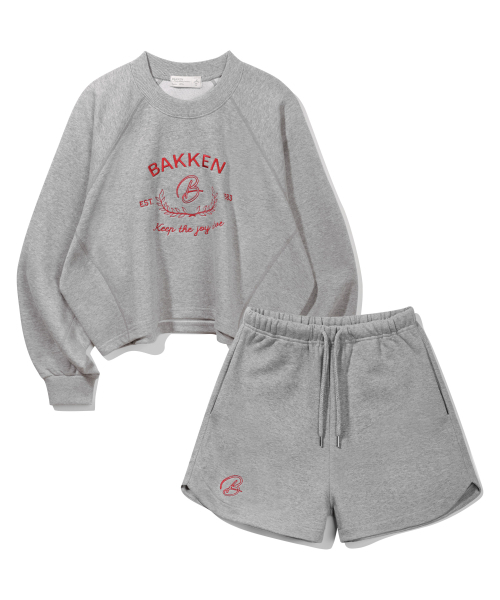 BAKKEN(バッケン)の「シグネチャーロゴ スウェットセットアップ BK4998_2998_グレー(スウェット・レディース・グレー・FREE)」の2枚目の写真