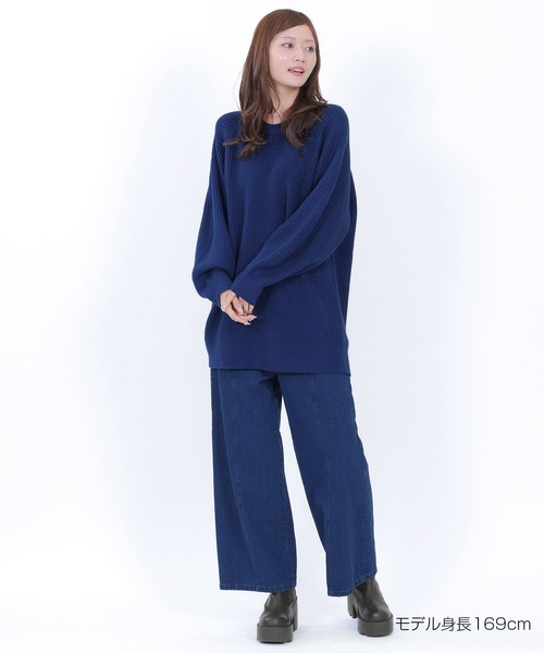 MARY QUANT(マリークワント)の「畦編みイージーニット プルオーバー(ニット/セーター・レディース・キャメル/ネイビー/グレー/ブラック・M)」の17枚目の写真