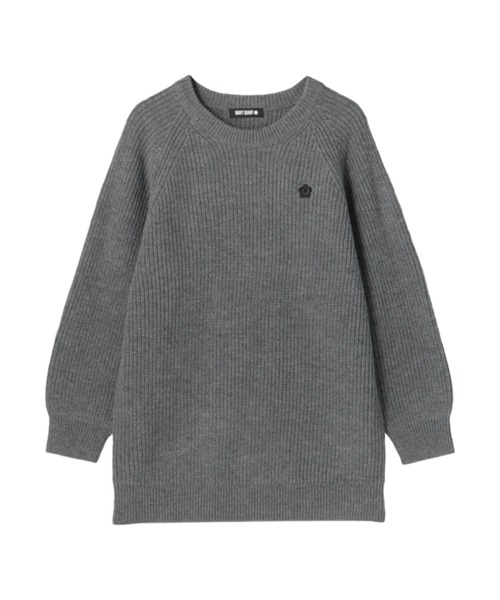 グレー ニットセーター AND MARY 畦編みイージーニット プルオーバー（ニット/セーター）｜MARY QUANT