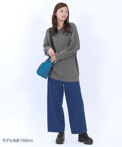 MARY QUANT(マリークワント)の「畦編みイージーニット プルオーバー(ニット/セーター・レディース・キャメル/ネイビー/グレー/ブラック・M)」の13枚目の写真