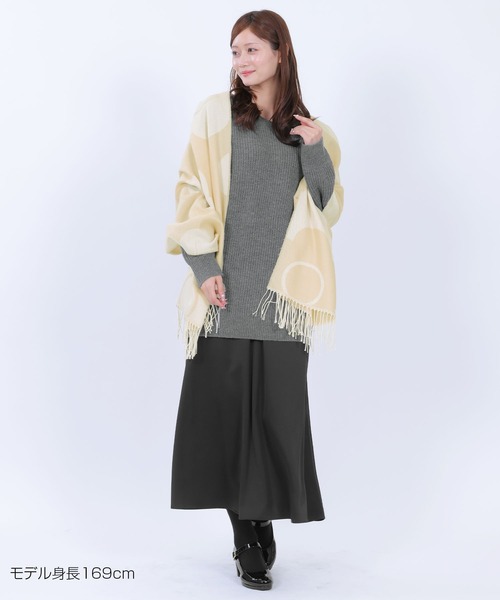 MARY QUANT(マリークワント)の「畦編みイージーニット プルオーバー(ニット/セーター・レディース・キャメル/ネイビー/グレー/ブラック・M)」の14枚目の写真