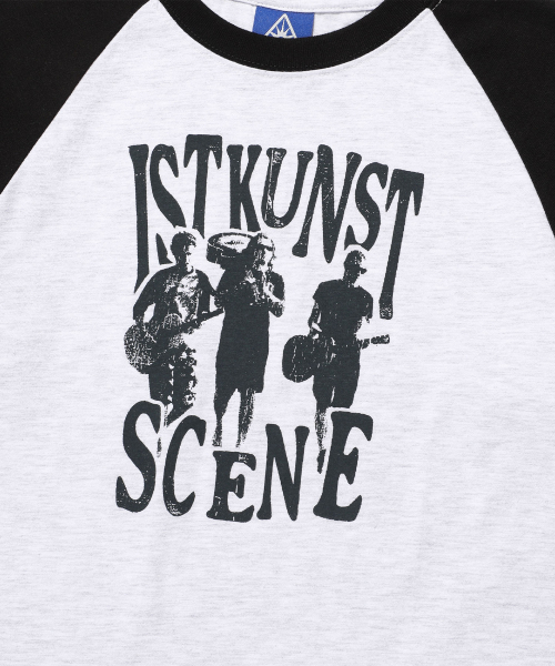 ISTKUNST(イストクンスト)の「SCENE BAND RAGLAN LS TEE_LIGHT GREY(IK2FSMT553A)(Tシャツ/カットソー・レディース・ライトグレー・S/M)」の4枚目の写真