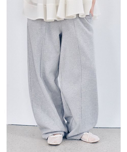 LILY BROWN(リリーブラウン)の「【WEB限定00サイズ】ベルト付きスウェットパンツ(その他パンツ・レディース・ホワイト/ピンク/グレー/チャコールグレー・F)」の3枚目の写真