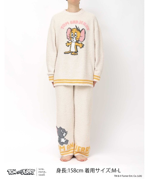 トムとジェリー × une nana cool プルオーバー＆ロングパンツセット