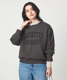 green label relaxing | フェード カレッジ ロゴ スウェット プルオーバー(スウェット)