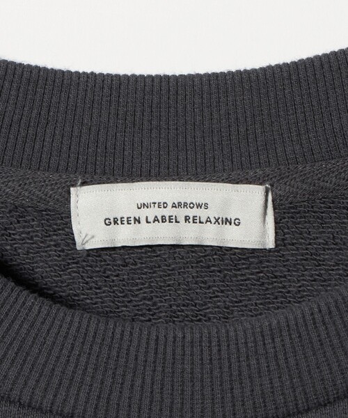 green label relaxing（グリーンレーベルリラクシング）の「フェード カレッジ ロゴ スウェット プルオーバー（スウェット・レディース・ダークグレー/オフホワイト/ブラウン系・FREE）」の7枚目の写真