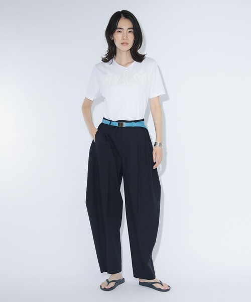 maturely(マチュアリー)の「【7/24再値下げ】レース タイ ショートスリーブ(Tシャツ/カットソー・レディース・ブラック/オフホワイト・1/0)」の4枚目の写真