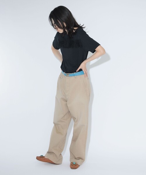 maturely(マチュアリー)の「【7/24再値下げ】レース タイ ショートスリーブ(Tシャツ/カットソー・レディース・ブラック/オフホワイト・1/0)」の8枚目の写真