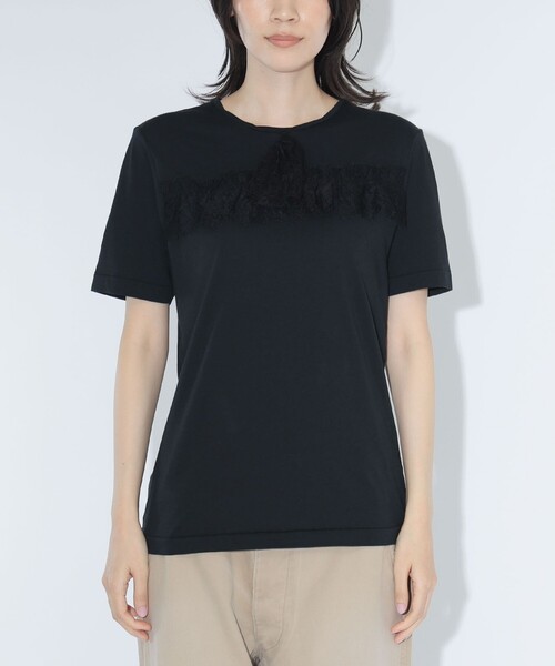 maturely(マチュアリー)の「【7/24再値下げ】レース タイ ショートスリーブ(Tシャツ/カットソー・レディース・ブラック/オフホワイト・1/0)」の10枚目の写真